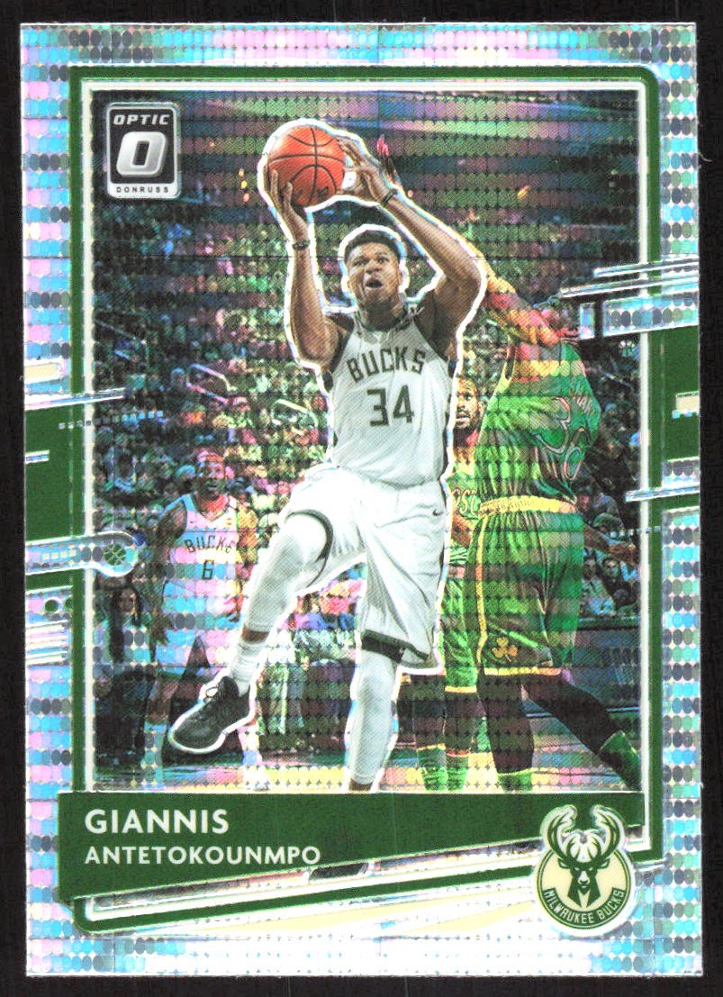 7347I 2020-21 Donruss Optic #29 Giannis Antetokounmpo Silver Pulsar