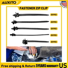 100pcs Mixed Cable Tie Bundled Wire Car Harness Line Fastener Zip Clip Bands H