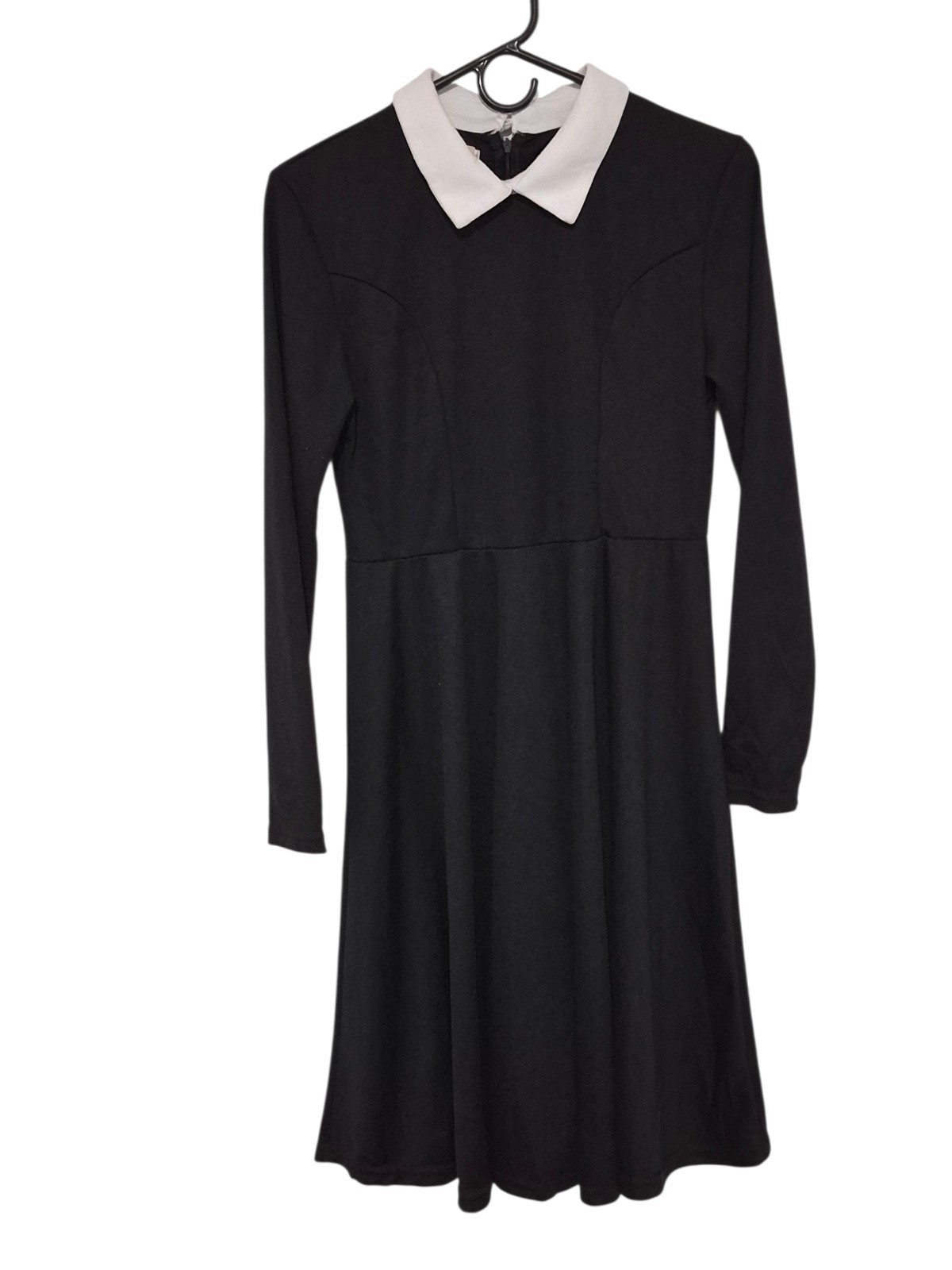 Wednesday Adams Dark Gothic Dress Small Peter Pan Collar Dark Academia Cosplay