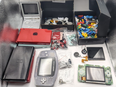 Großes Nintendo Ersatzteile Lot - DS Lite & GBA Konvolut Reparatur Bastler