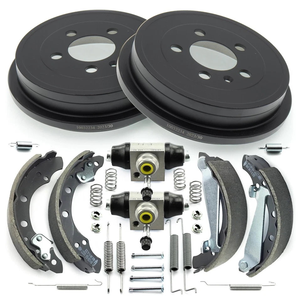 2x Bremstrommel Bremsbacken 2x Radbremszylinder hinten für Audi A2 VW Polo Fox - Bild 2 von 4