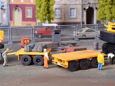 KIBRI 2x remorques de lestage pour grues mobiles - HO 1/87 - Kibri 13050 - Photo 1/2