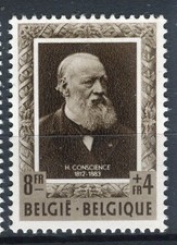 BELGIUM; 1952 early Famous Writers issue MINT MNH Unmounted 8Fr. value