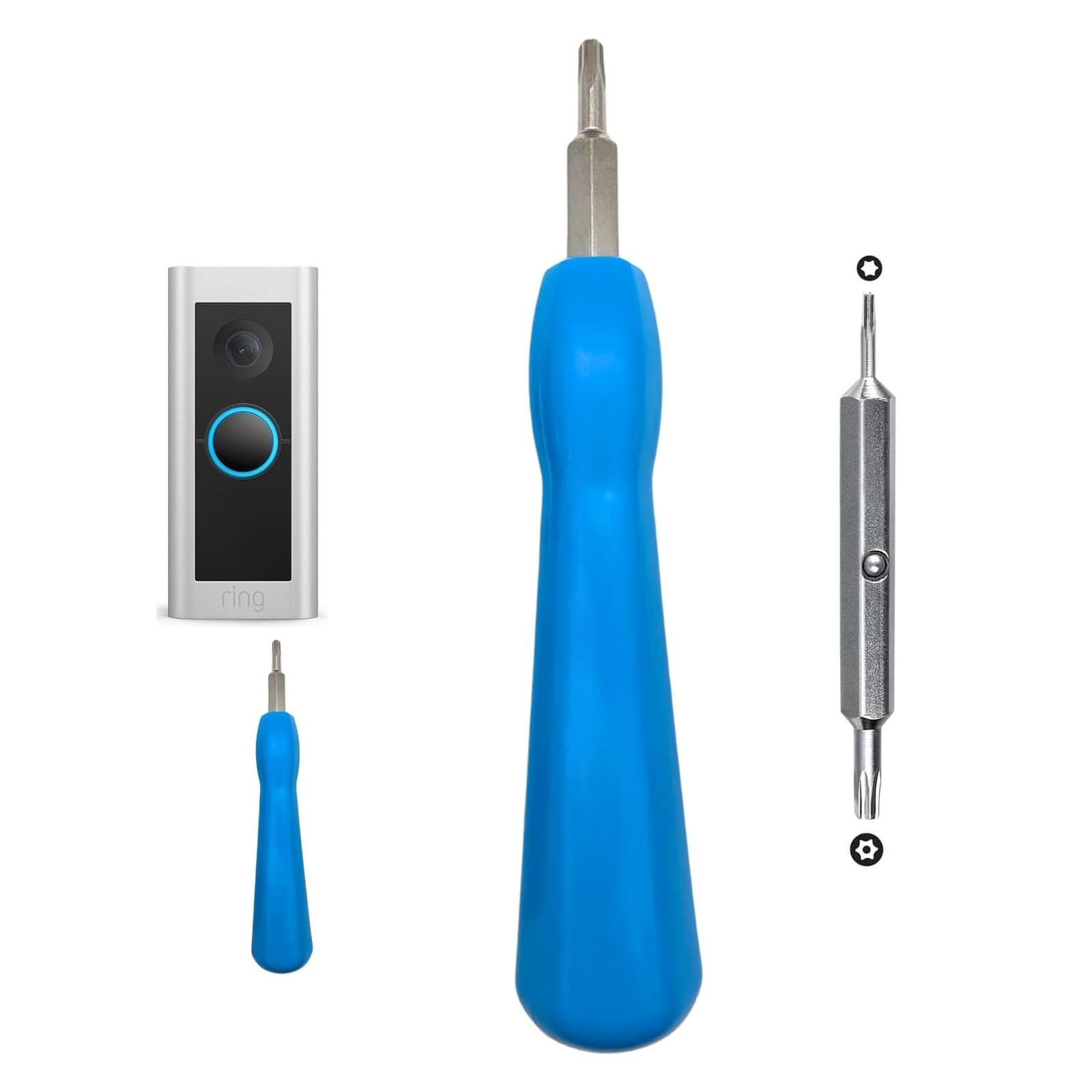 Ring Doorbell Screwdriver Tool Kit – Double-Ended Torx T6 & T15 for Blue-image