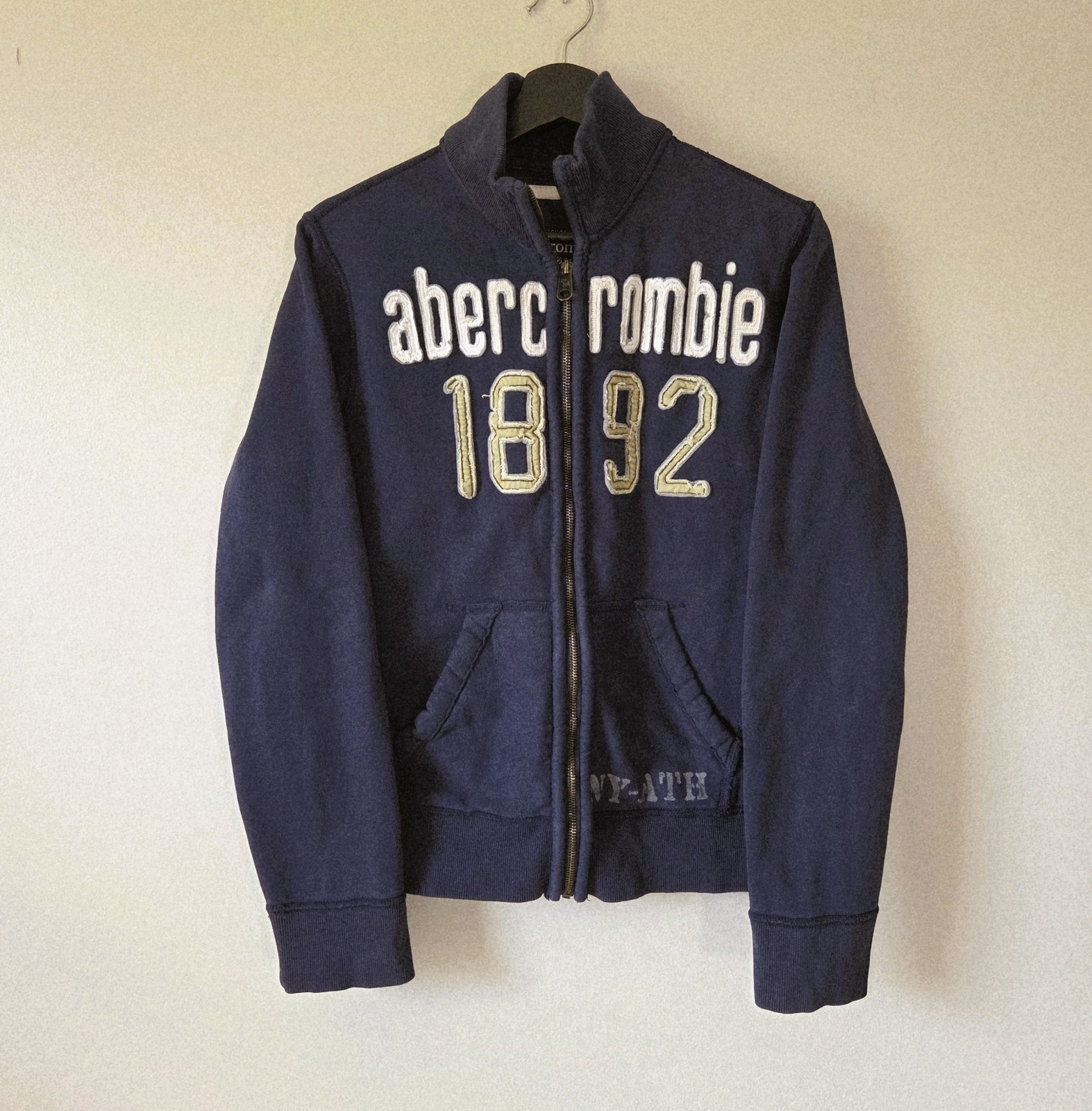 Vintage Y2K Abercrombie 1892 Varsity Style Jacket Size XL Preppy