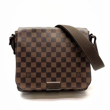 Louis Vuitton N41213 Damier District Pm Shoulder Bag Magnetic Closure Flap Men'S