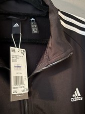 adidas Activewear Men's 3-Stripes Jacket, Medium - Black/White