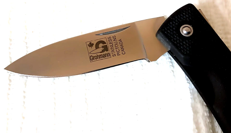 Grohmann Featherweight (Black Svelte) Folding Knife Zytel (FRN) Handle - Image 3 of 4