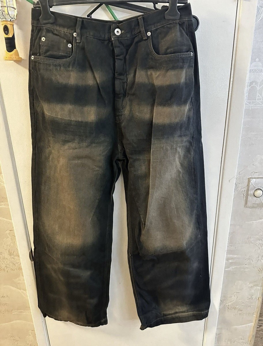 Rick owens drkshdw geth jeans mud overdyed size 34 | eBay