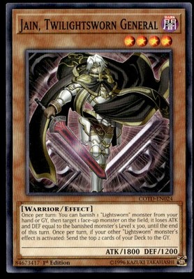 Jain, Twilightsworn General COTD COTD-EN024 1st Ed MP YuGiOh | Buy 3 Get 5 Free