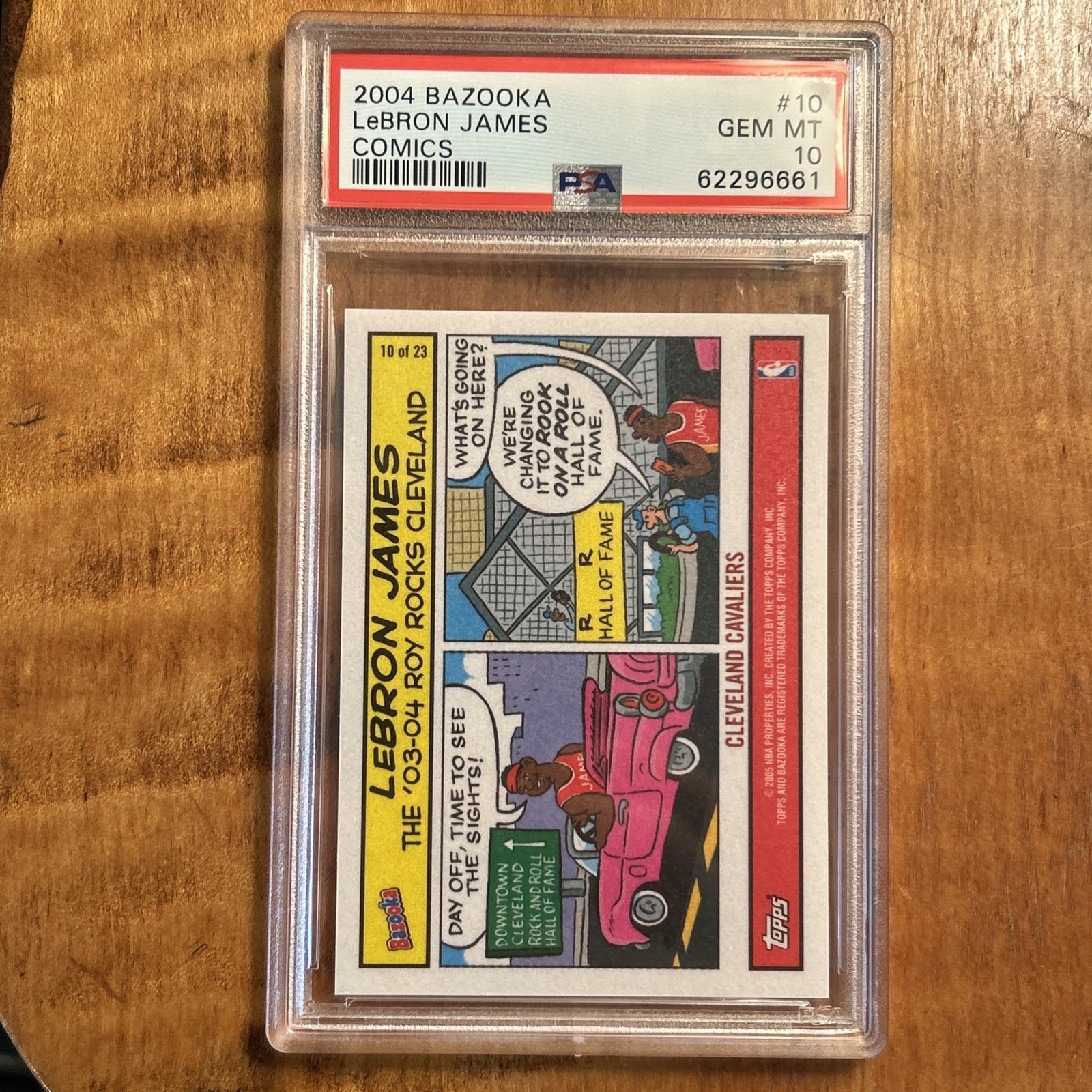 2004 Bazooka Comics #10 Lebron James Comics PSA 10