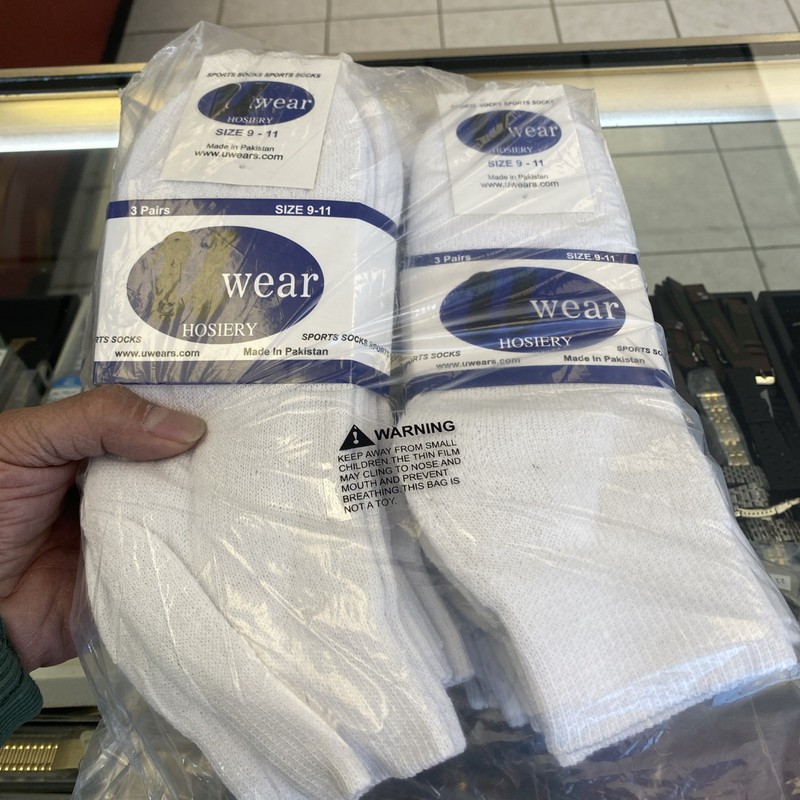 12 Pairs ❤️UWEAR HOSIERY Of Quarter Socks Size 9 - 11. Brand New. Unisex👍