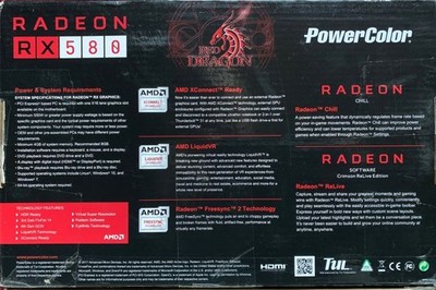 Tul Corporation Red Dragon AXRX 580 8GBD5-3DHDV2/OC Radeon RX 8 GB GDDR5 - Grafi
