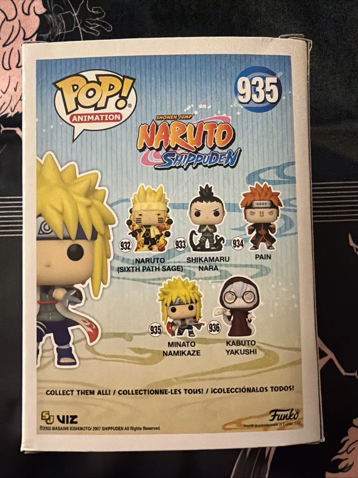 Funko Pop CHASE Naruto Shippuden Minato GITD с защитой аниме AAA - КОРОБКА DMG - - Изображение 3 из 4