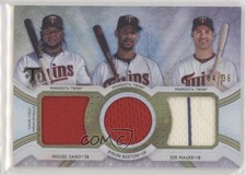 2018 Triple Threads Relic Combos 4/36 Miguel Sano Joe Mauer Byron Buxton HOF h3a