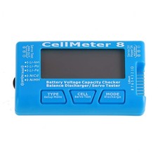 RC CellMeter 8 Digital 1S-8S Battery Capacity Checker Voltage Black