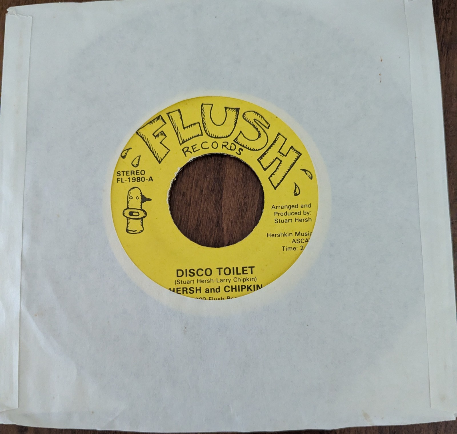 "Disco Toilet – Hersh & Chipkin – As Featured on Dr. Demento – Rare 70s Novelty foto 2