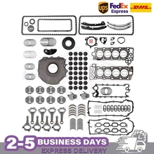 AJ133 5.0L Engine Pistons Rods Gasket Timing Kit For Jaguar Land Rover