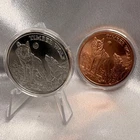 1 oz .999 Fine Silver “Timberwolf” American Wildlife Set w/Copper Round [WK]