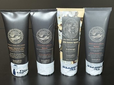 Tweak d by Nature Hair Treatment Bundle Restore Apricot Balm Conditioner 4pc New