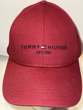 Tommy Hilfiger Red  Est 1985 Baseball Cap Hat