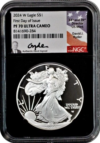 Photo of a 2024-W American Silver Eagle Proof from an eBay listing that sold on Jul 22, 2026