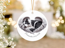 Border Collie Dog  Aluminium Ornament Personalised Gift ,pet memorial,