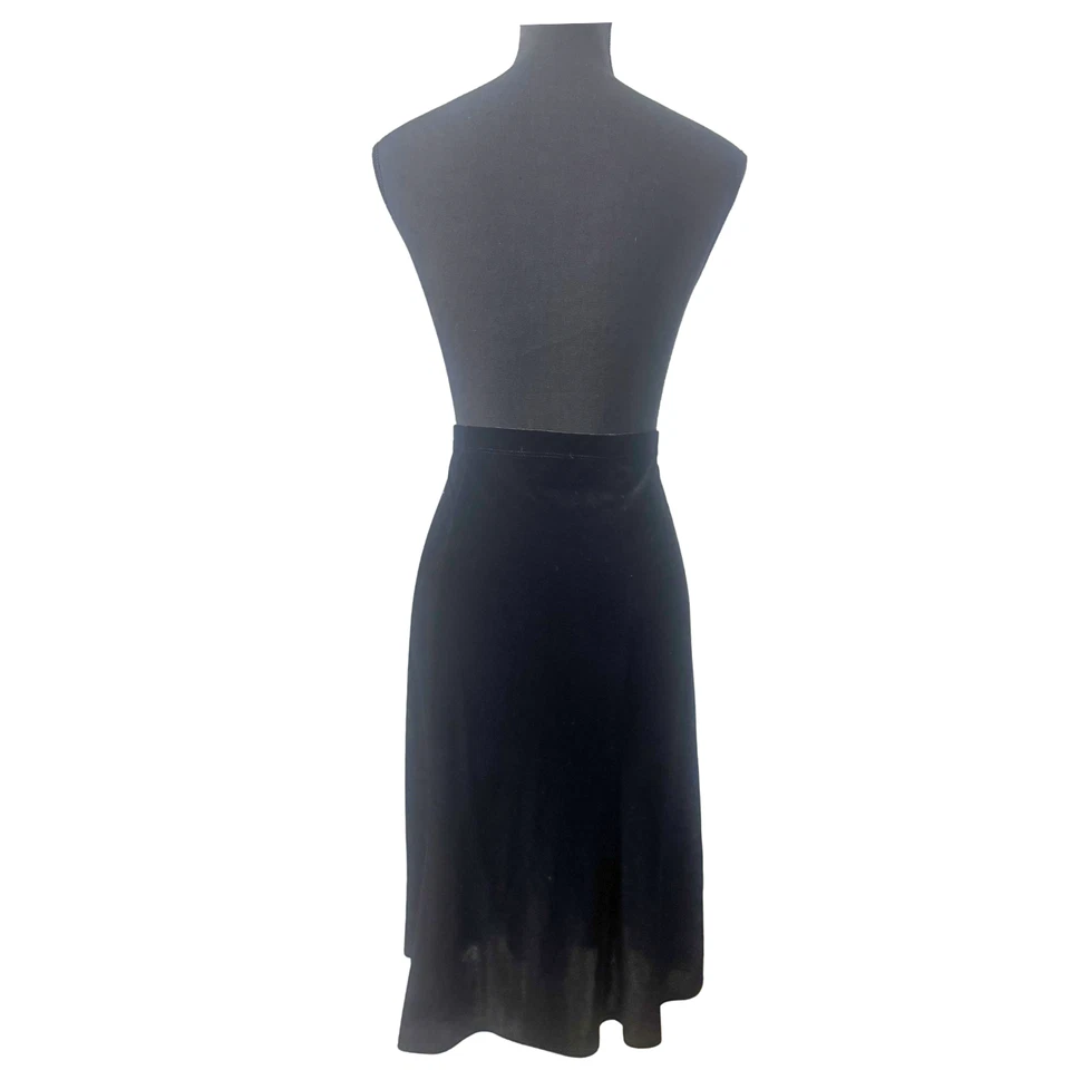 Черный бархат ретро альтернативный фея прихоть Gothic размер XL 1 X Midi макси юбка - Изображение 2 из 4