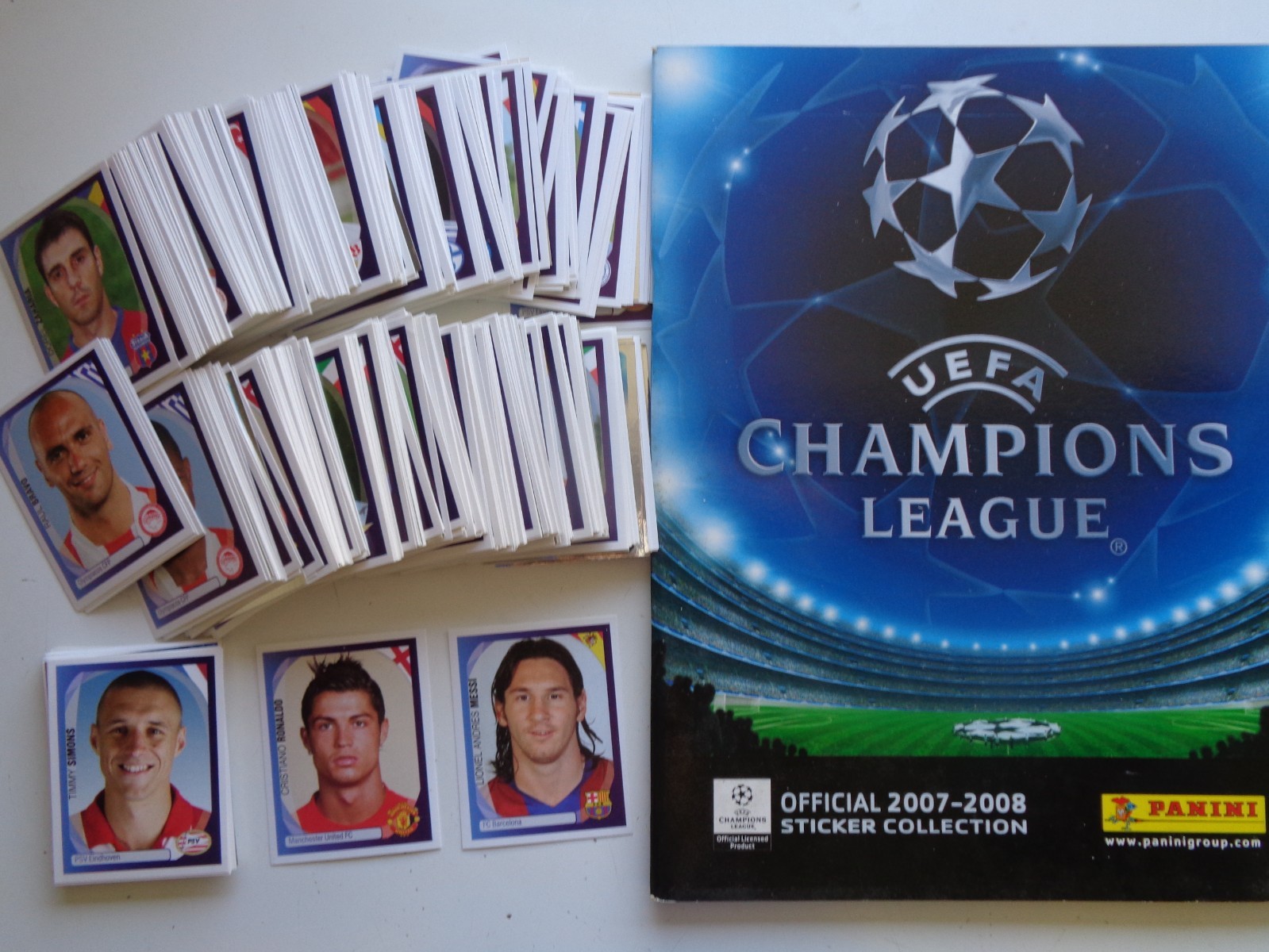 Panini Champions League 2007 2008 07/08 - Complete 552 sticker Set + Album
