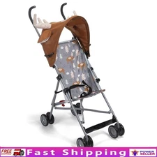 Toddler Umbrella Stroller W/ Canopy Lightweight Compact Foldable Safe Travel New
