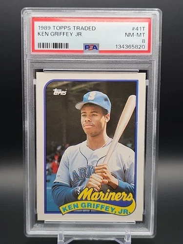 1989 Topps Traded - Ken Griffey Jr #41T (RC) PSA 8