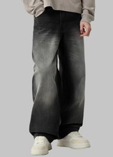 Bershka Baggy Jeans Schwarz Größe 36/S Neu Ohne Etikett Herren