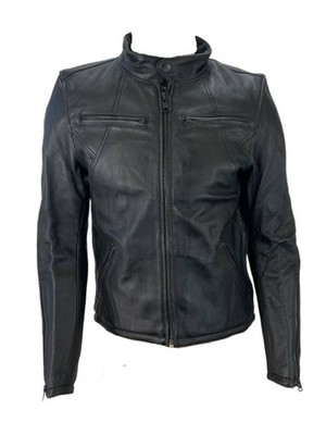 Aether Herren Jet Schwarz Badlands Motorrad Leather Jacket GRÖSSE S Nwt