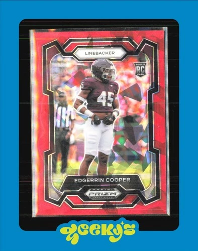 2024 Panini Prizm Draft Picks - Edgerrin Cooper #154 Red Ice Prizm (RC)
