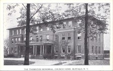 THORNTON MEMORIAL CHURCH HOME buffalo new york ny antique postcard
