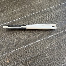 Vtg EKCO Peeler Corer Parer Stainless Blade Vegetable Almond Handle Made in USA