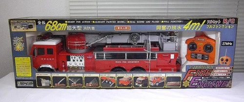 Doyusha 1/18 RC Fire Truck Ladder Truck Used, 68cm length, working lights