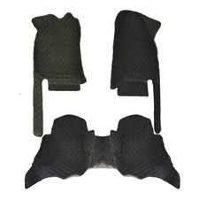 Auto Fußmatte für Volvo V60 2018–2025 5seats Leder PU Automatten Graubeige