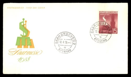 Mayfairstamps Germany FDC 1958 Saarmesse Buildings Emblem First Day Cover aaw_62