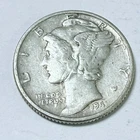 1941 Mercury Dime 90% Silver Circulated US Coin #6645