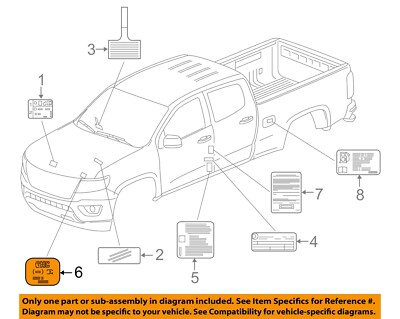 GM OEM Labels-Information or Warning Sticker 10384767
