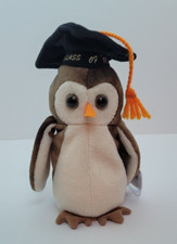 TY BEANIE BABY, "WISE" THE OWL, 1997, RETIRED, RARE