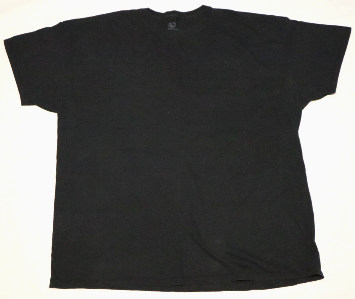 FRUIT OF THE LOOM mens short sleeve black cotton T shirt