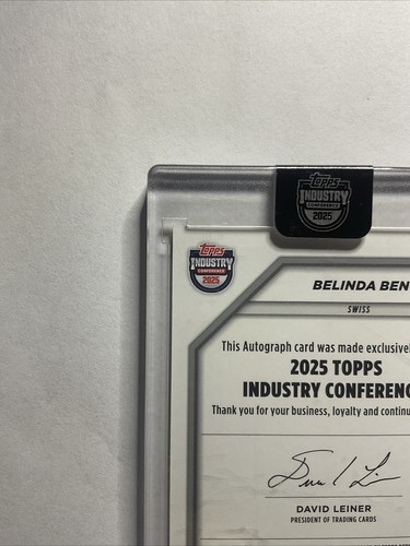 2025 Topps Industry Conference Belinda Bencic Gold Auto /15 #TENA-BB - 第 8/10 張圖片