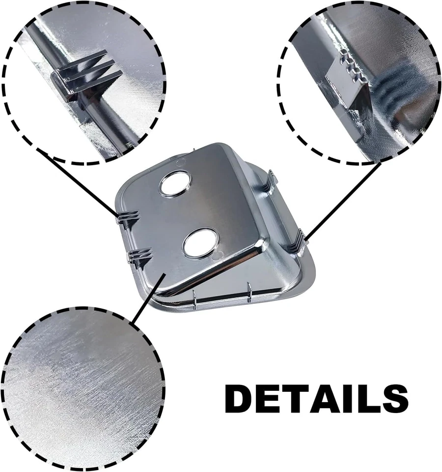 68345 Chrome Brake Valve Plate Fit for Peterbilt 357 378 379 385 386 389 Plastic Foto 2 de 3