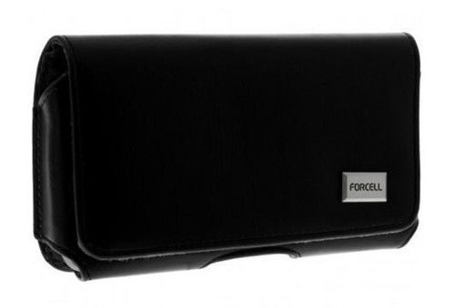 Housse Etui Universel (CUIR ECO Noir Horizontal D) ~ Nokia 6086 / 6101 / 6103 - Afbeelding 2 van 3