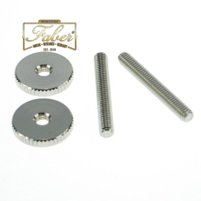 Faber ST-MNG-B 4mm Metric 59-ABR Studs/Thumbwheel Kit Brass Nickel Gloss 3087-0
