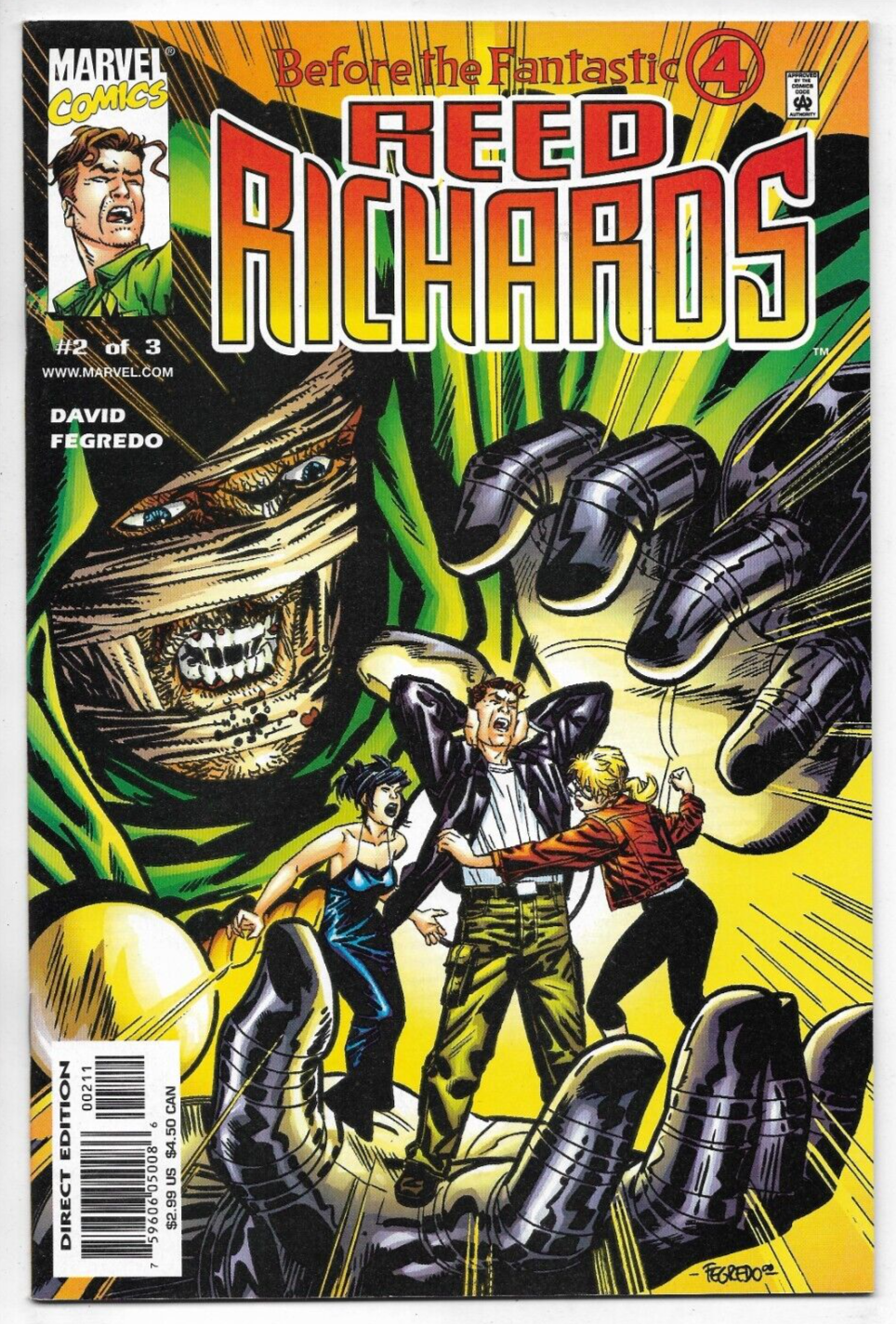 Before The Fantastic 4 Reed Richards #2 Marvel Comics David Fegredo VFN/NM 2000
