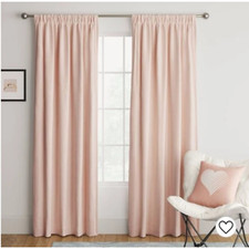Room Darkening Thermal Window Curtain Panel BLUSH Room Essentials 42x63 NEW