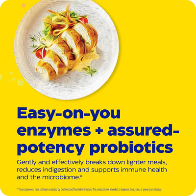 , Digest Basic + Probiotics, Gentle Digestive Enzymes with 400 Million CFU Ac...